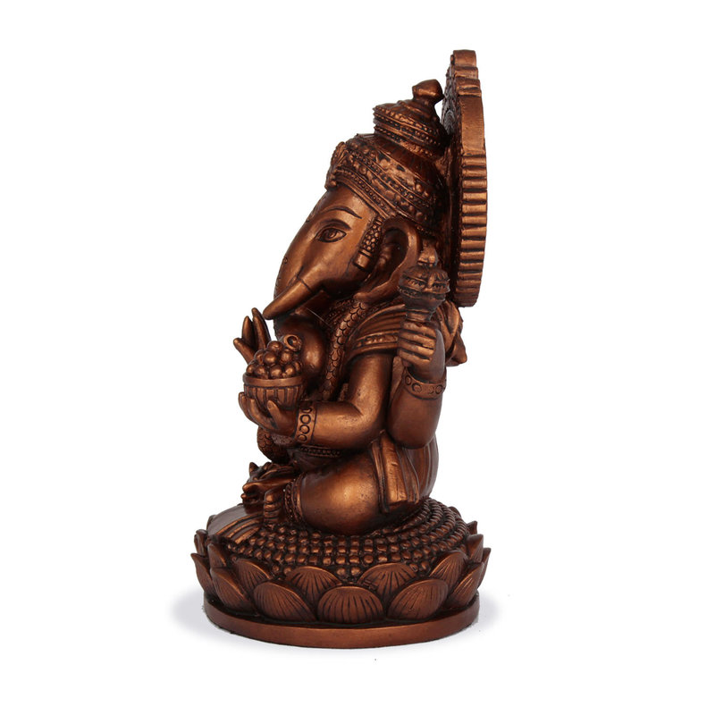 Ganésa szobrok - Ganésa - 17 cm  Ganesha, m&aacute;s n&eacute;ven Ganapati, a b&ouml;lcsess&eacute;g &eacute