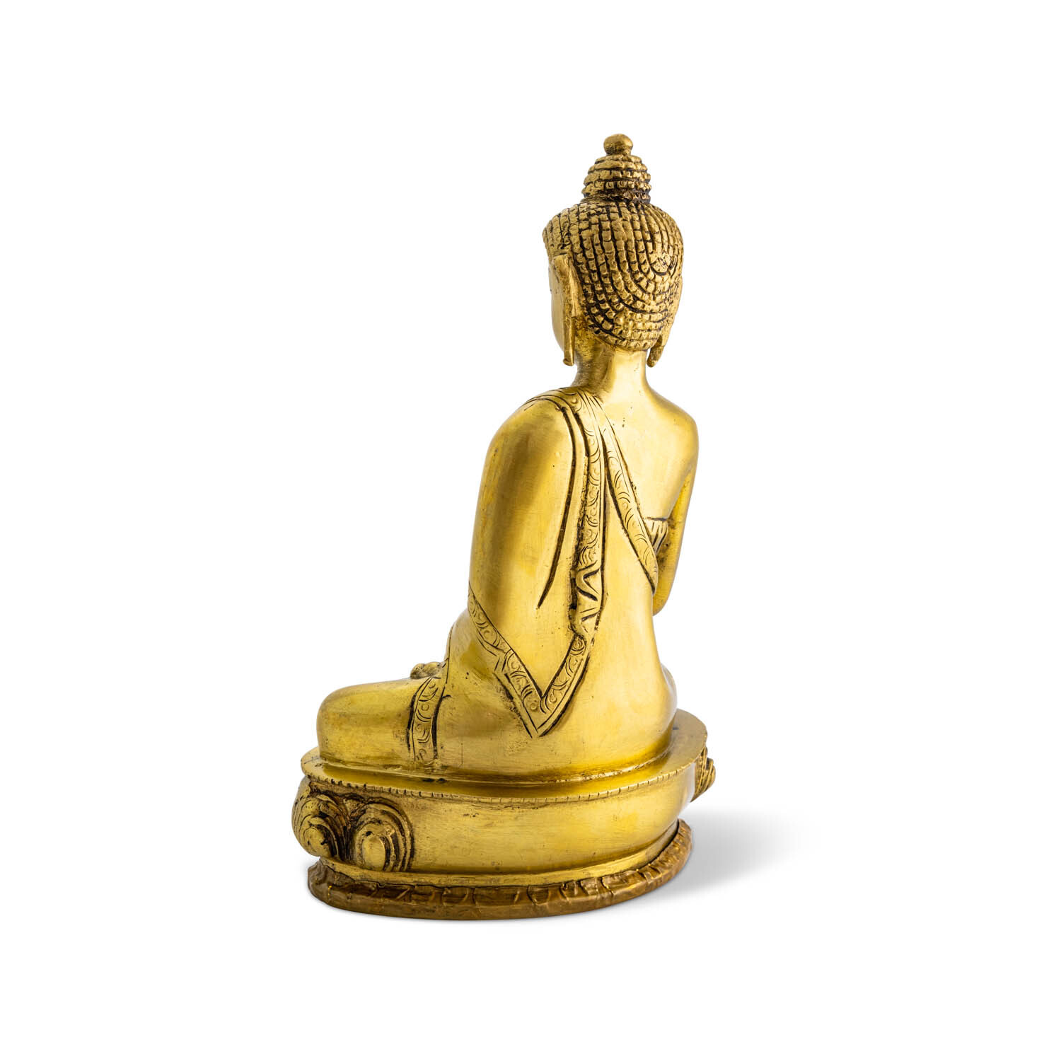 Buddha szobrok - Buddha Amithaba szobor - Sárgaréz - 20 cm  Amithaba Buddha egyike az 5 transzcendens Buddhának, a Dhyanai Buddháknak.  