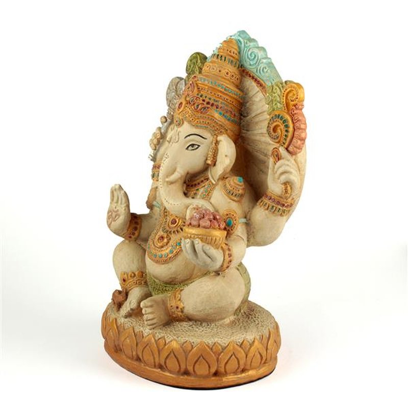 Ganésa szobrok - Ganésa nagy, ülő - 35 cm  Ganesha, m&aacute;s n&eacute;ven Ganapati, a b&ouml;lcsess&eacute;g &eacute 