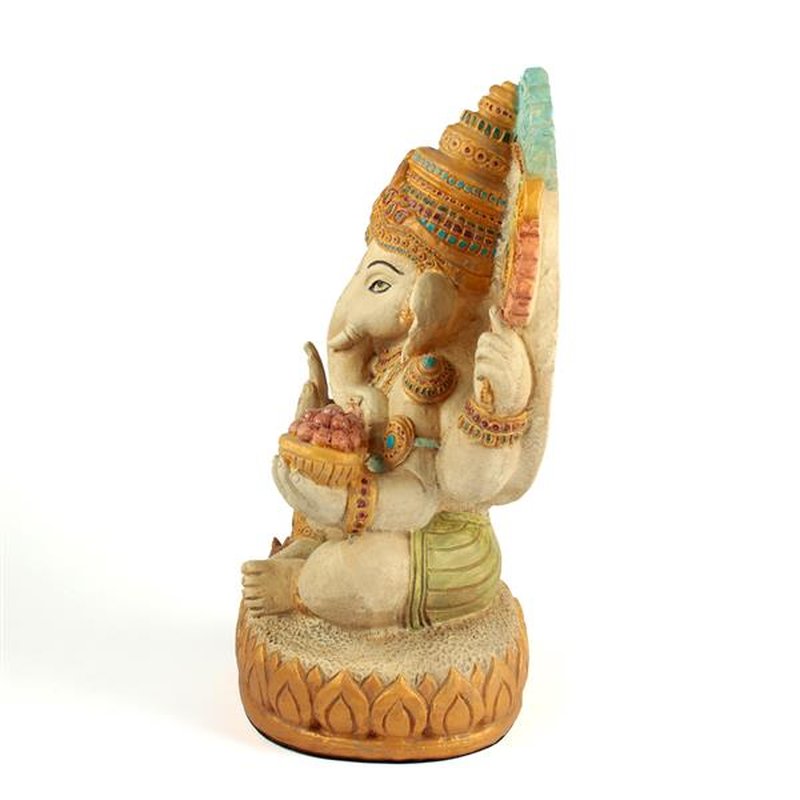 Ganésa szobrok - Ganésa nagy, ülő - 35 cm  Ganesha, m&aacute;s n&eacute;ven Ganapati, a b&ouml;lcsess&eacute;g &eacute 