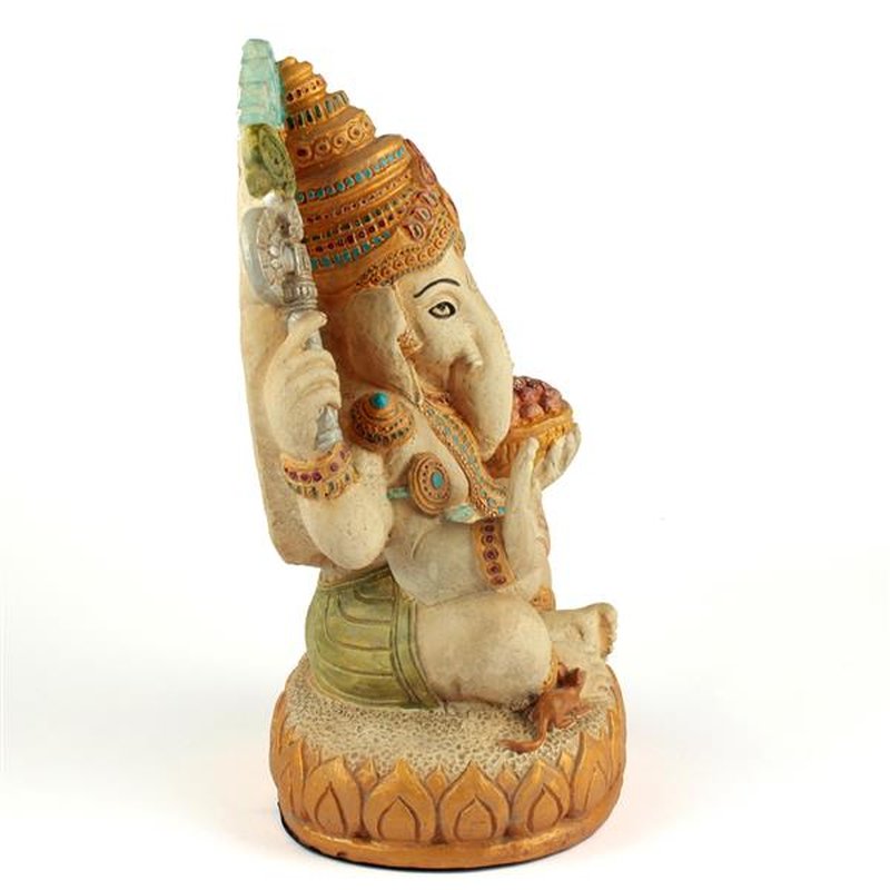 Ganésa szobrok - Ganésa nagy, ülő - 35 cm  Ganesha, m&aacute;s n&eacute;ven Ganapati, a b&ouml;lcsess&eacute;g &eacute 