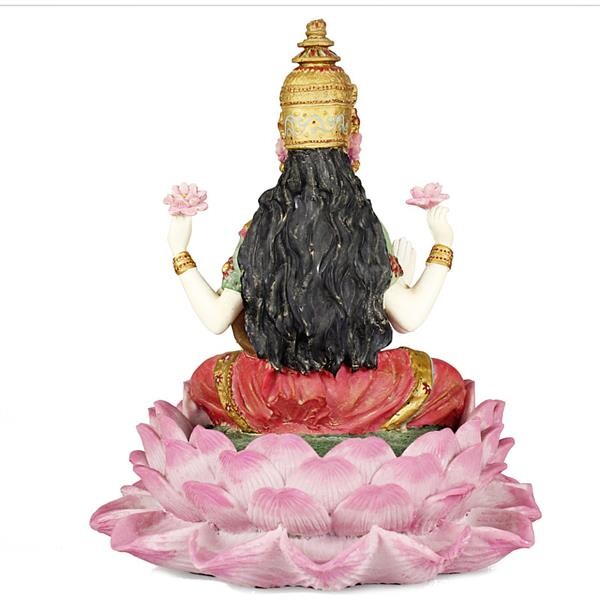 Tara szobrok - Lakshmi lótusz ülésben - 25 cm   