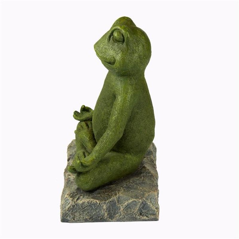 Szobrok - Meditáló béka - 26 cm