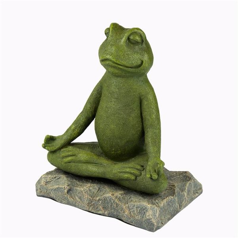 Szobrok - Meditáló béka - 26 cm