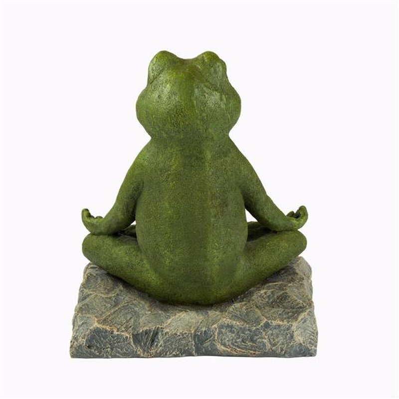 Szobrok - Meditáló béka - 26 cm