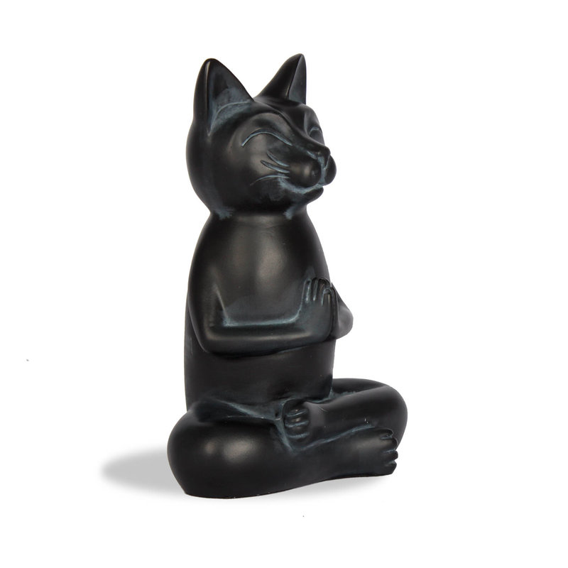 Szobrok - Meditáló macska - 15 cm