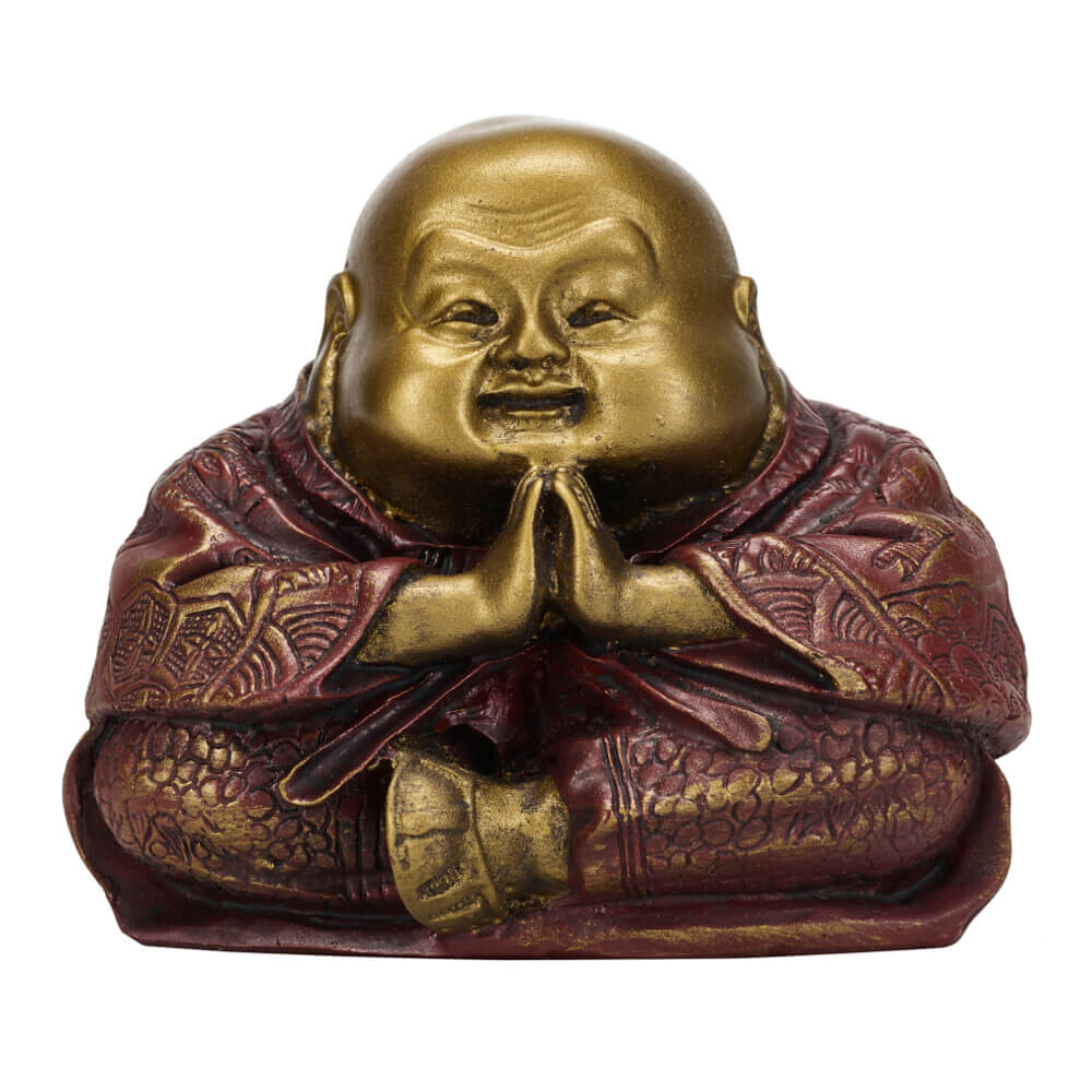 Buddha szobrok - Nevető Buddha Namaste 6 cm   
